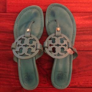 Tory Burch Miller Sandals in Turquoise